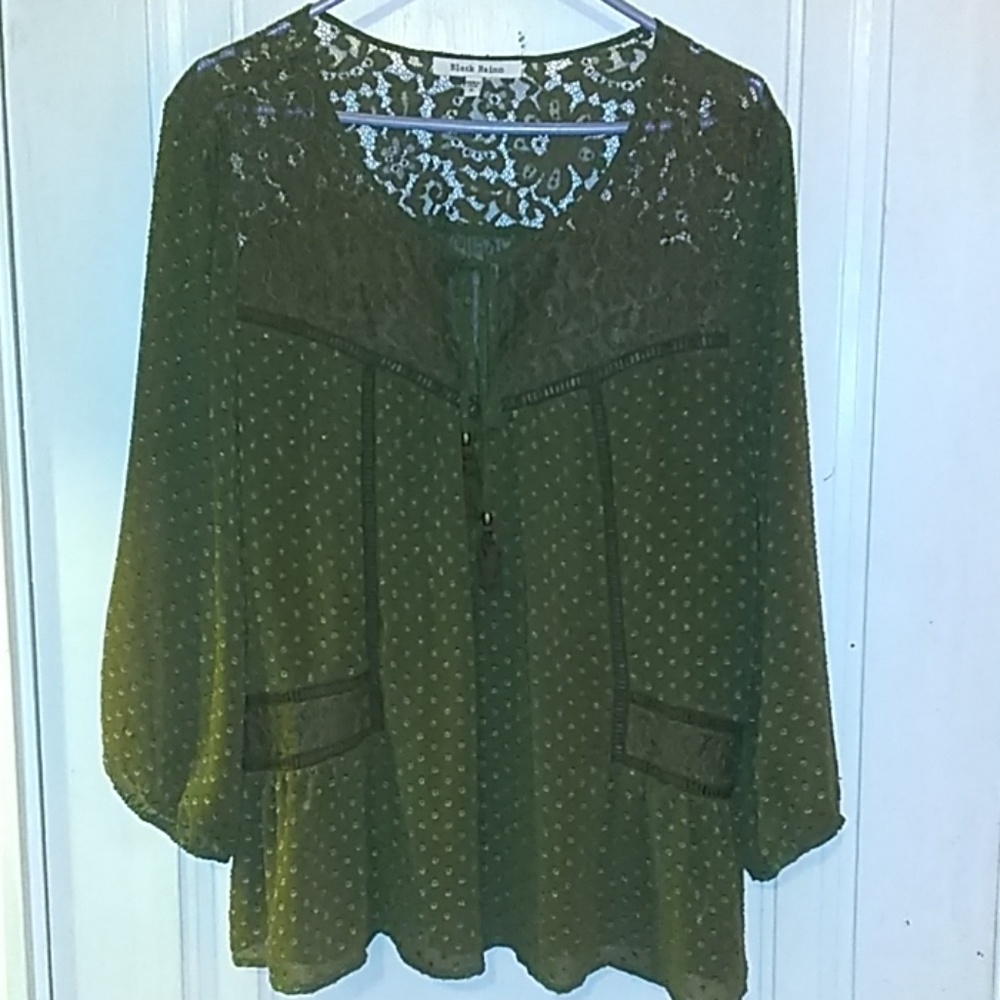 XL Black Rainn Top